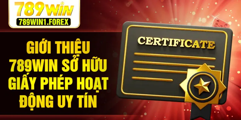 Giới thiệu 789WIN sở hữu giấy phép hoạt động uy tín